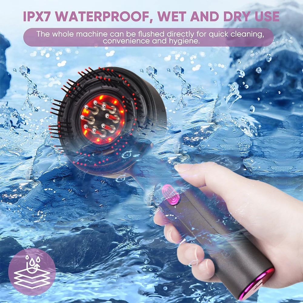 Auralux ReviveComb™ — Heated Red Light Hair Growth and Massager Comb